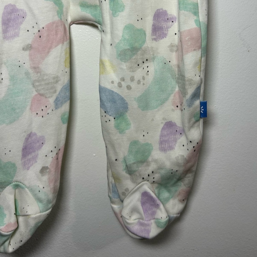 Magnetic Me Watercolor Simply Organic Cotton Footie Sleeper - Picture 4 of 5